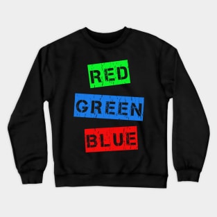 Fake Colors Red Green Blue Crewneck Sweatshirt